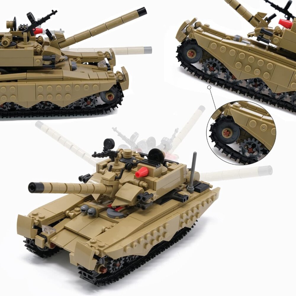 Army Tank Toy Building Blocks Set Compatible with Lego, Create a Armored Tank or - Picture 5 of 8